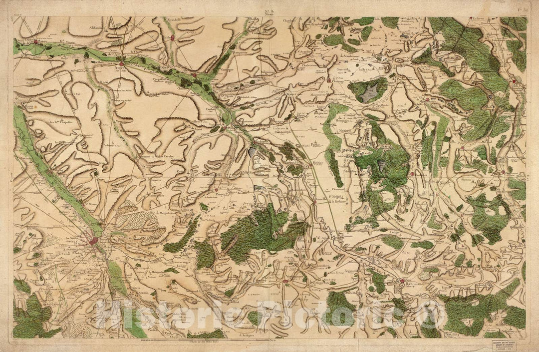 Historic 1756 Map - Carte de France - Image 84 of Copy 2
