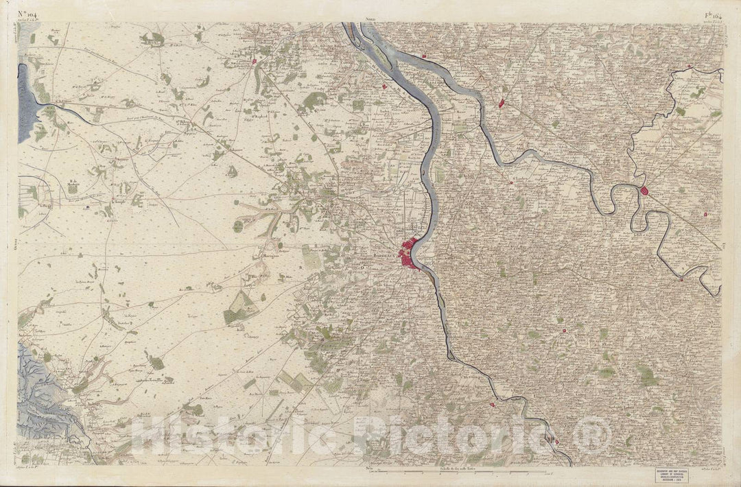 Historic 1756 Map - Carte de France - Image 107 of Copy 2