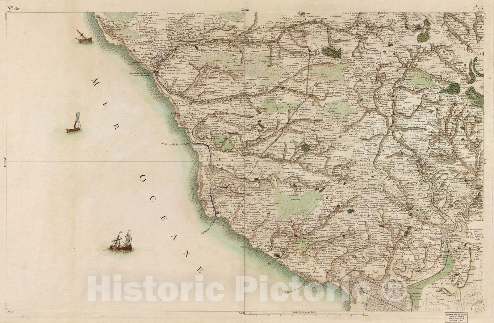 Historic 1756 Map - Carte de France - Image 137 of Copy 2