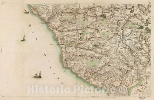 Historic 1756 Map - Carte de France - Image 137 of Copy 2