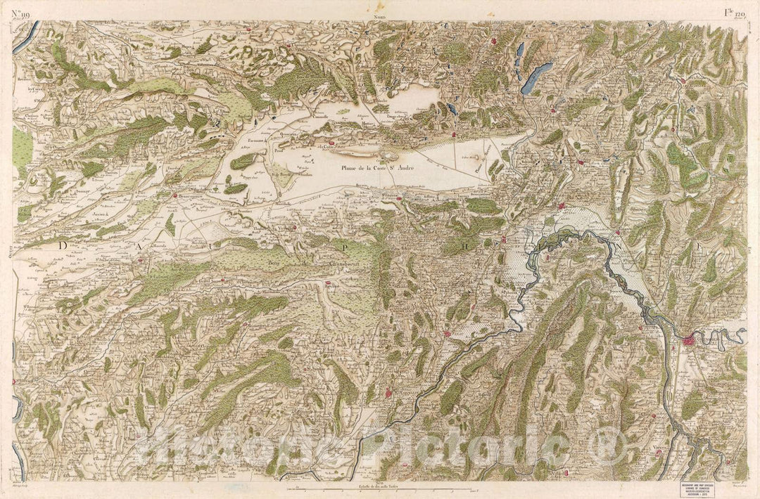 Historic 1756 Map - Carte de France - Image 124 of Copy 2