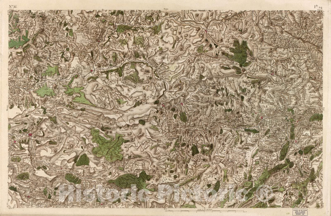 Historic 1756 Map - Carte de France - Image 58 of Copy 2