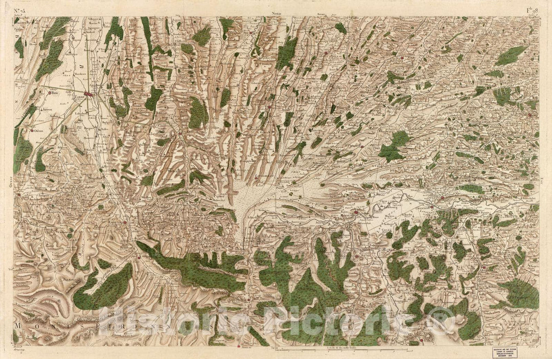 Historic 1756 Map - Carte de France - Image 78 of Copy 2