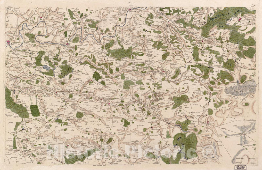 Historic 1756 Map - Carte de France - Image 47 of Copy 2