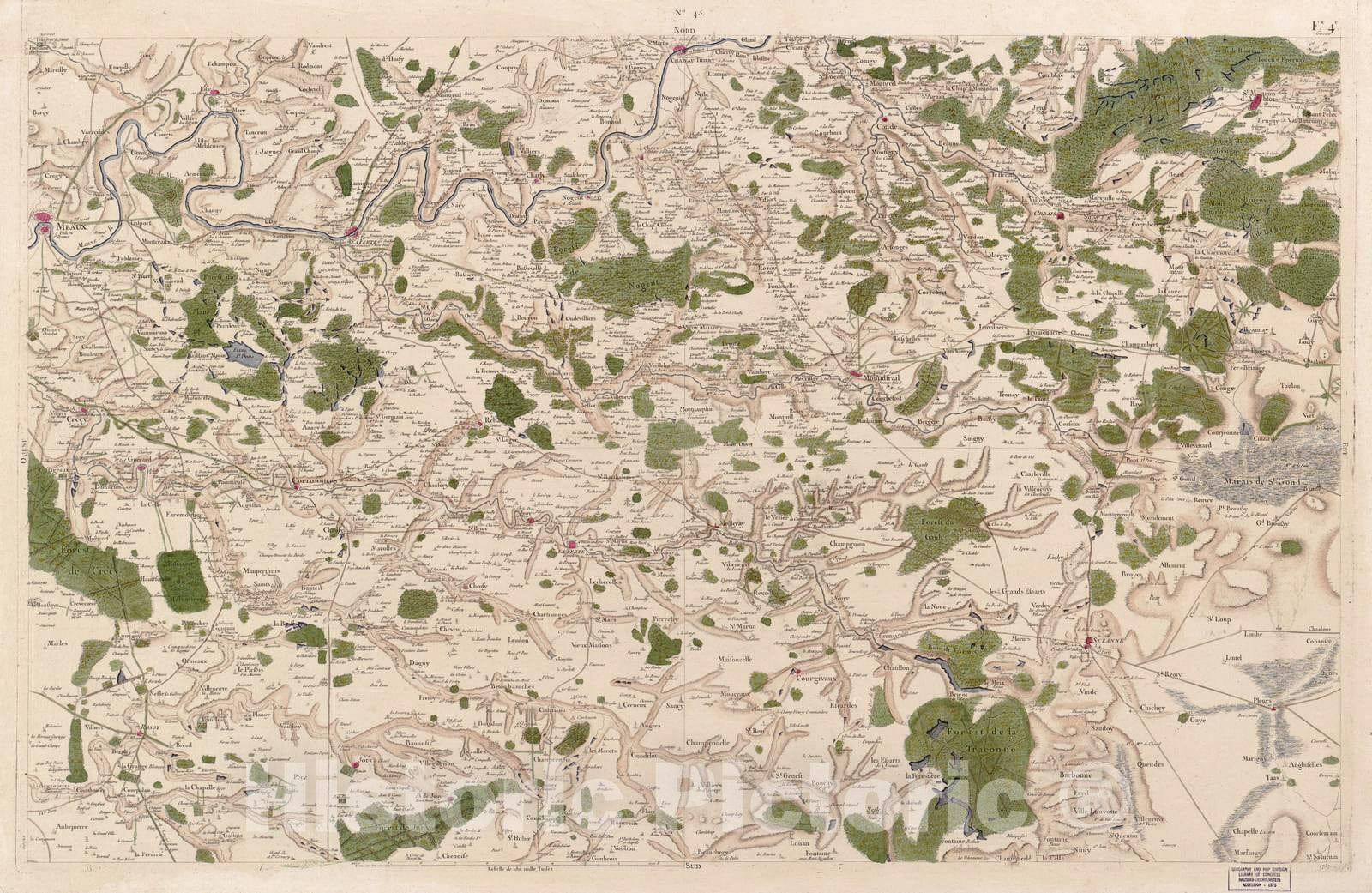 Historic 1756 Map - Carte de France - Image 47 of Copy 2