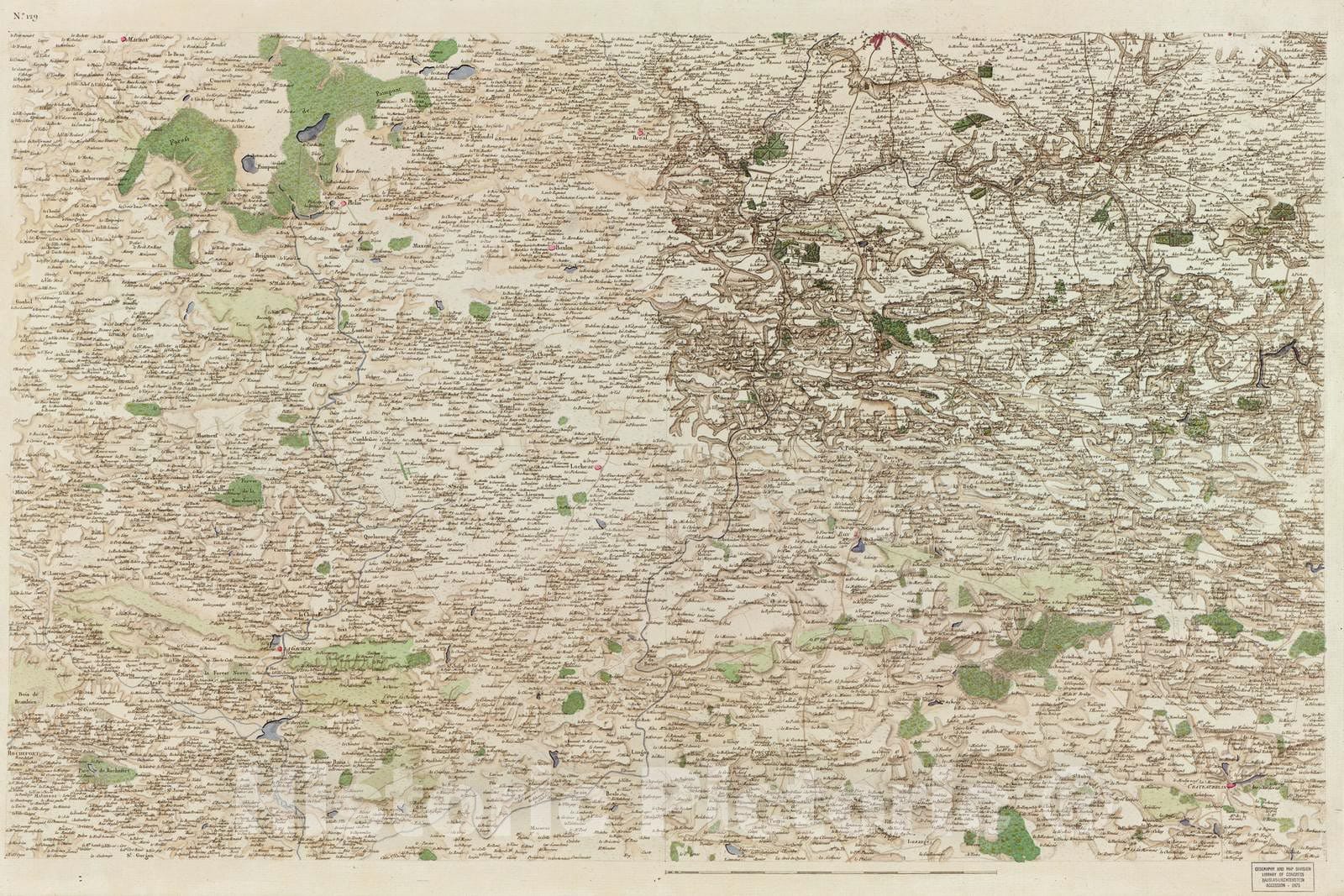 Historic 1756 Map - Carte de France - Image 134 of Copy 2