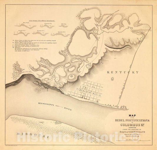 Historic 1879 Map - Military maps of The war of The Rebellion-Miscellaneous, 1865-1879. - Map of The Battlefield of Big Black River Bridge, Miss, May, 1863