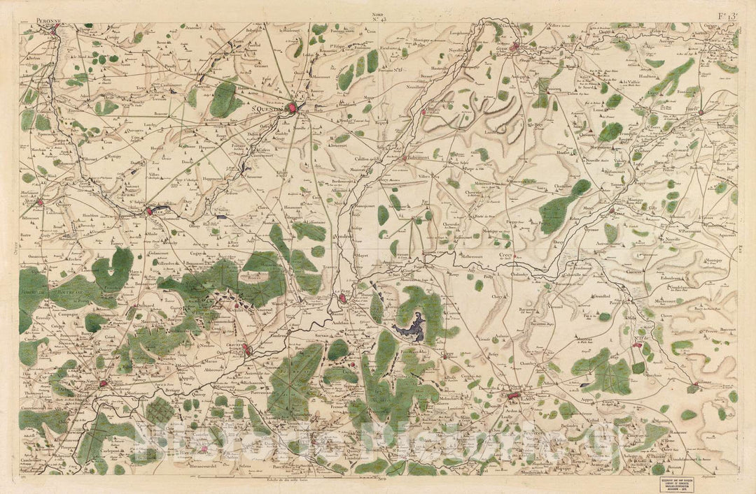 Historic 1756 Map - Carte de France - Image 45 of Copy 2