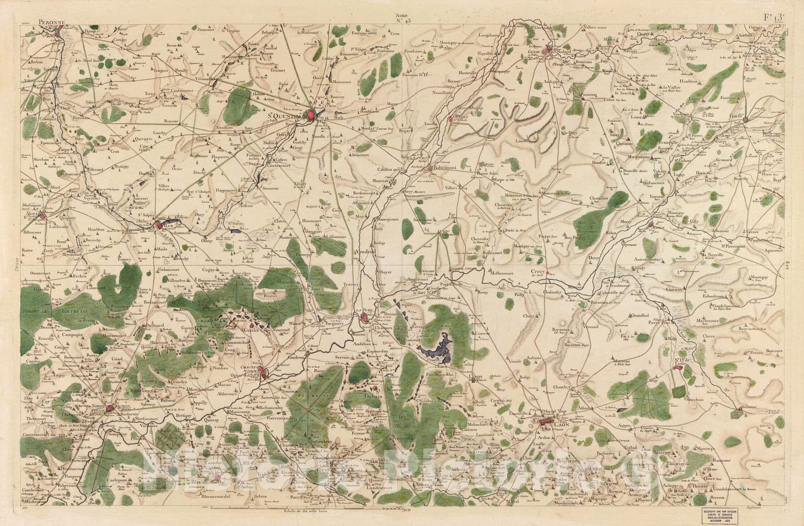 Historic 1756 Map - Carte de France - Image 45 of Copy 2