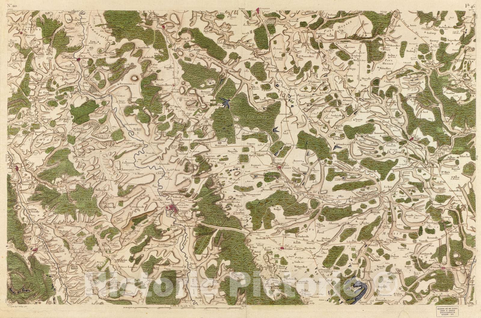 Historic 1756 Map - Carte de France - Image 115 of Copy 2