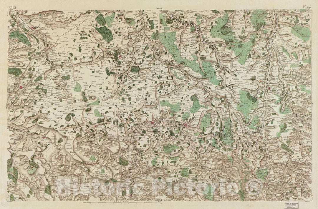 Historic 1756 Map - Carte de France - Image 71 of Copy 2