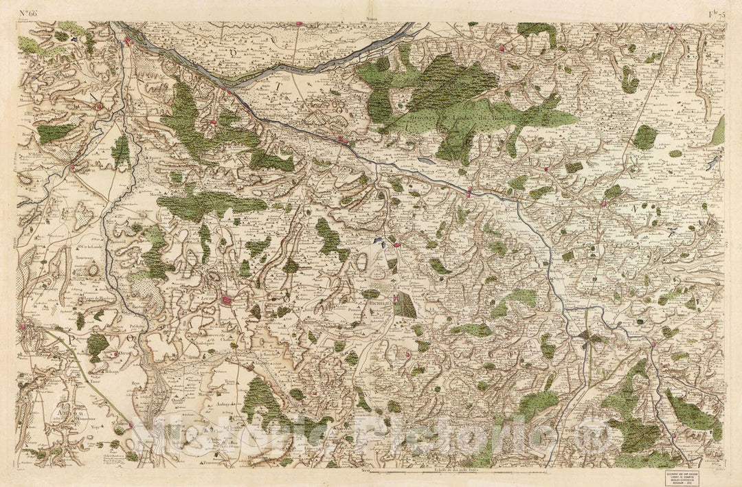 Historic 1756 Map - Carte de France - Image 69 of Copy 2
