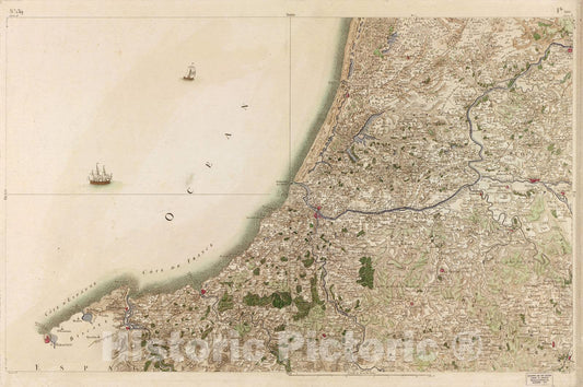 Historic 1756 Map - Carte de France - Image 144 of Copy 2