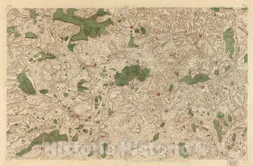 Historic 1756 Map - Carte de France - Image 66 of Copy 2