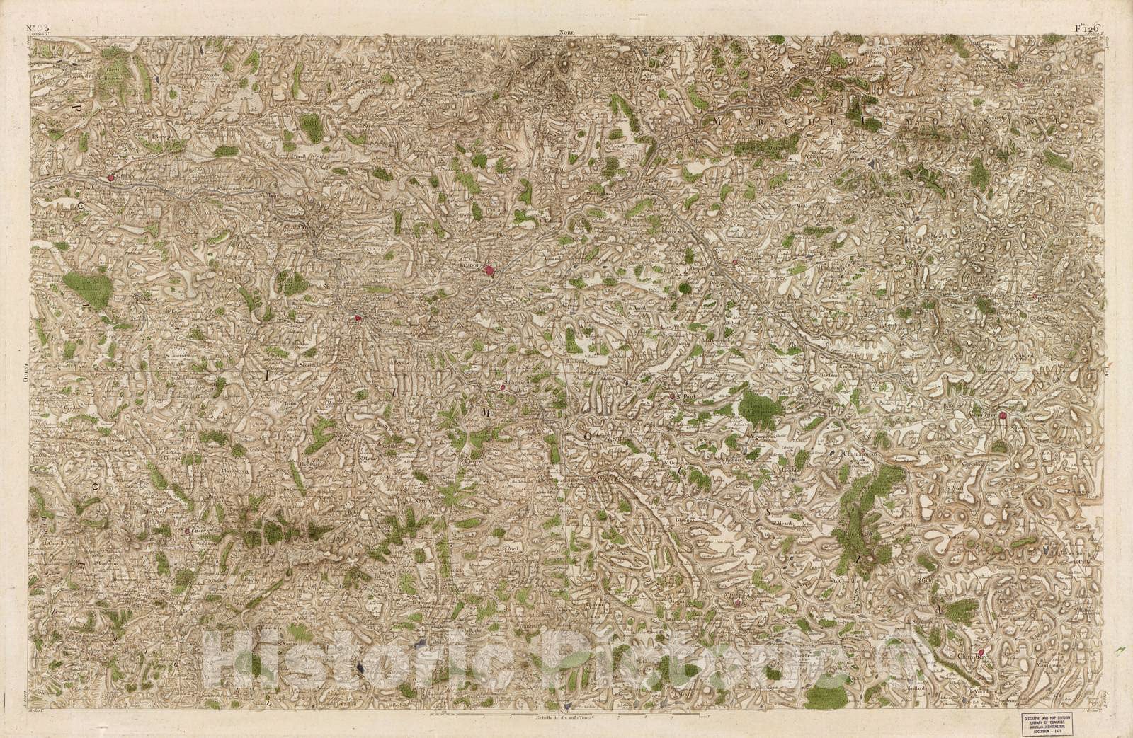 Historic 1756 Map - Carte de France - Image 34 of Copy 2