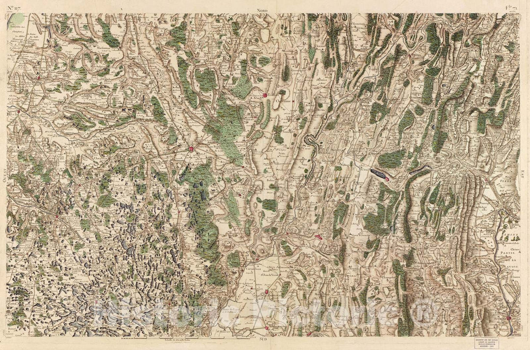 Historic 1756 Map - Carte de France - Image 122 of Copy 2
