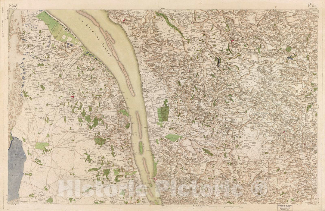 Historic 1756 Map - Carte de France - Image 106 of Copy 2