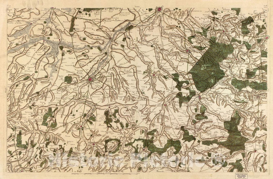 Historic 1756 Map - Carte de France - Image 44 of Copy 2