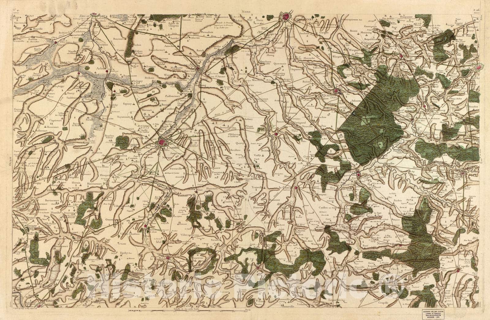 Historic 1756 Map - Carte de France - Image 44 of Copy 2