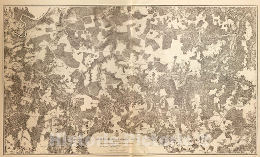 Historic 1883 Map - Military maps of The United States. - Jetersville and Sailors Creek, Va, 1867