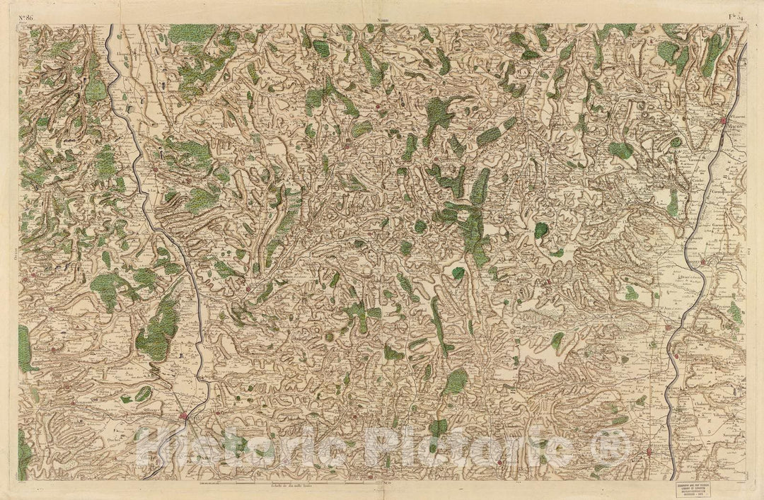 Historic 1756 Map - Carte de France - Image 89 of Copy 2