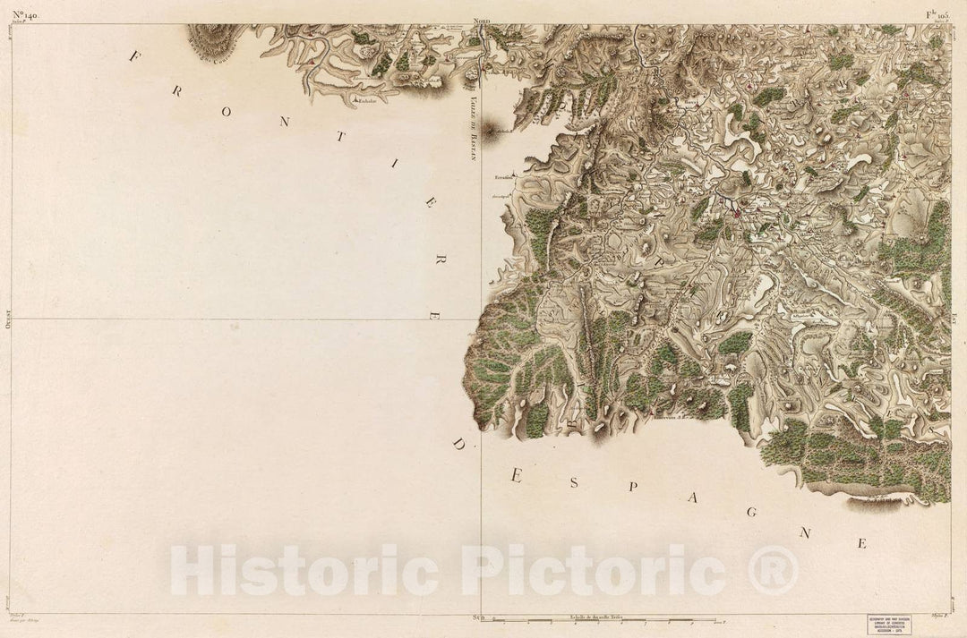 Historic 1756 Map - Carte de France - Image 145 of Copy 2