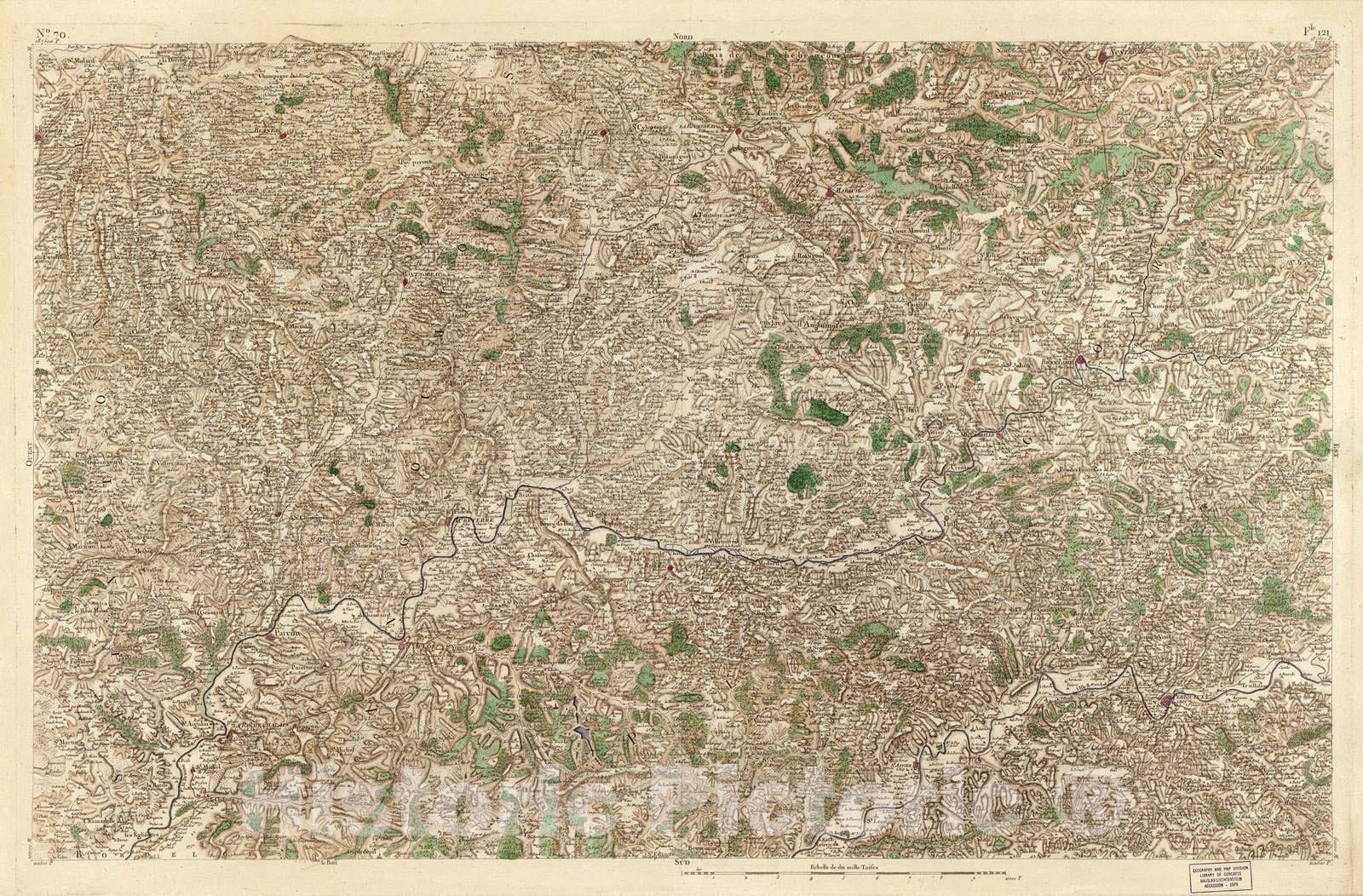 Historic 1756 Map - Carte de France - Image 73 of Copy 2