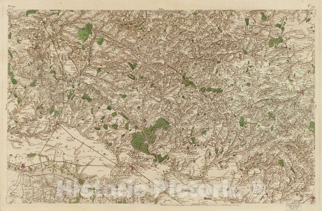 Historic 1756 Map - Carte de France - Image 103 of Copy 2