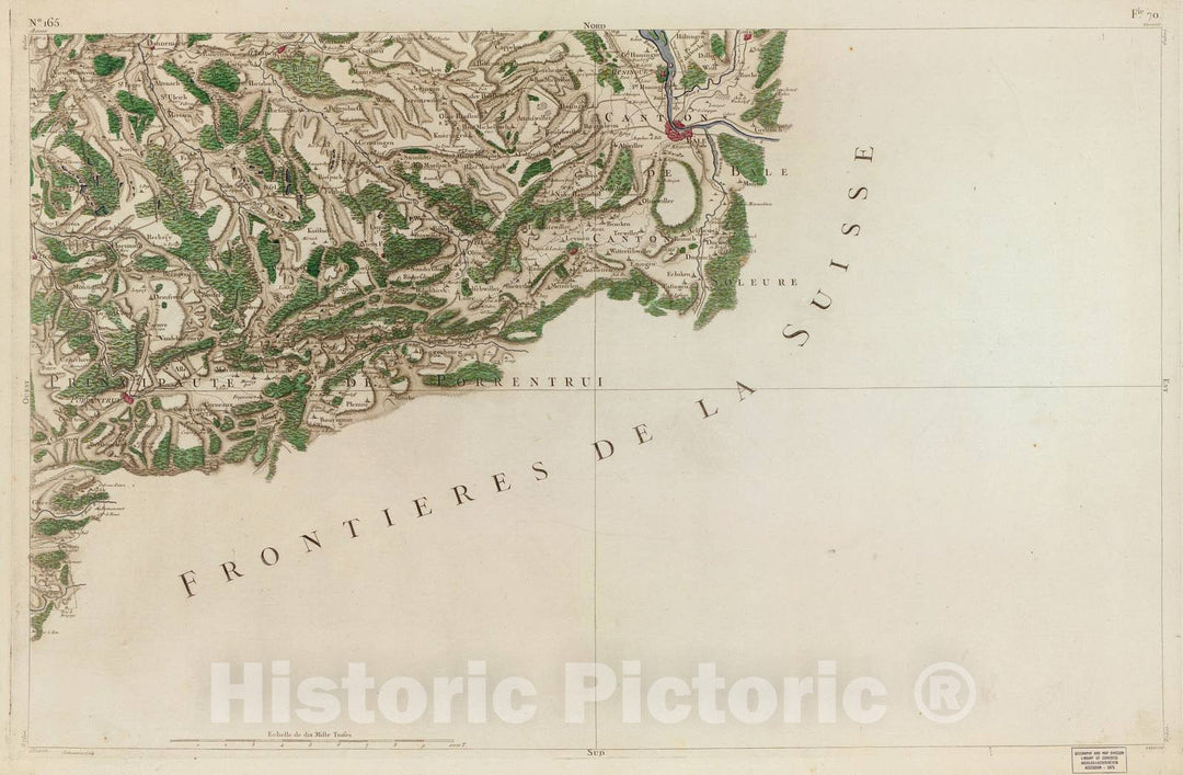 Historic 1756 Map - Carte de France - Image 170 of Copy 2
