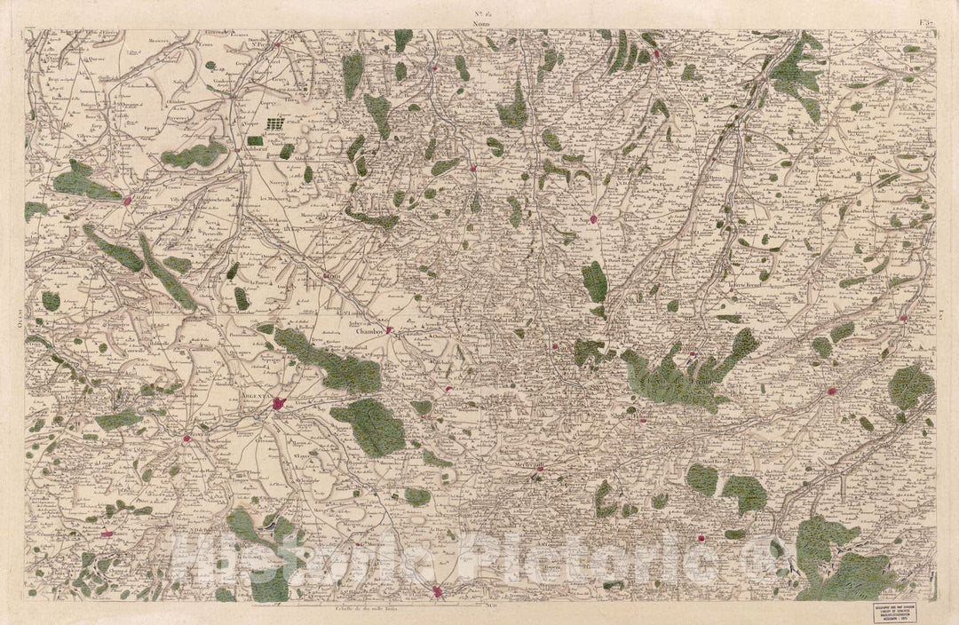 Historic 1756 Map - Carte de France - Image 65 of Copy 2