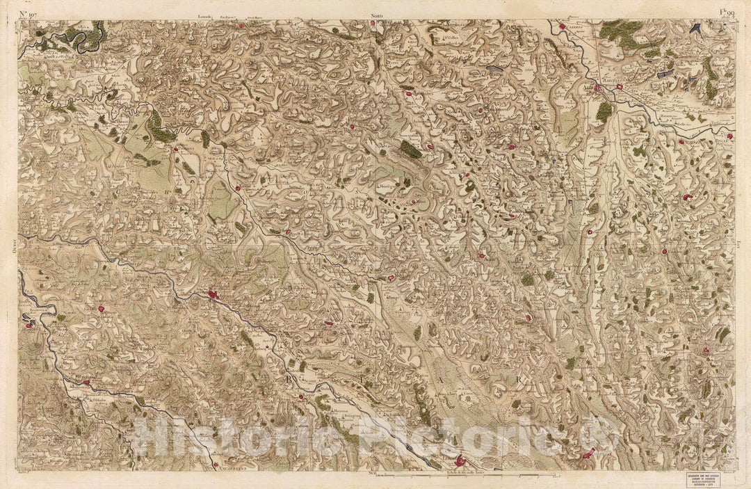 Historic 1756 Map - Carte de France - Image 110 of Copy 2