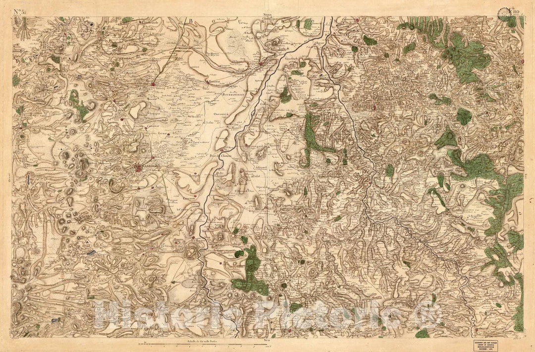 Historic 1756 Map - Carte de France - Image 54 of Copy 2