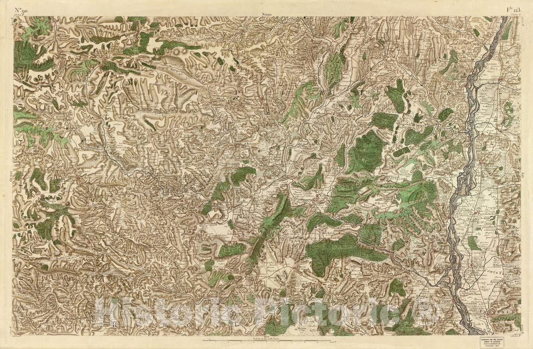 Historic 1756 Map - Carte de France - Image 93 of Copy 2