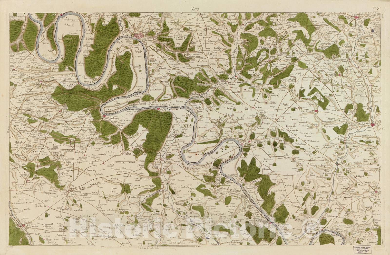 Historic 1756 Map - Carte de France - Image 26 of Copy 2