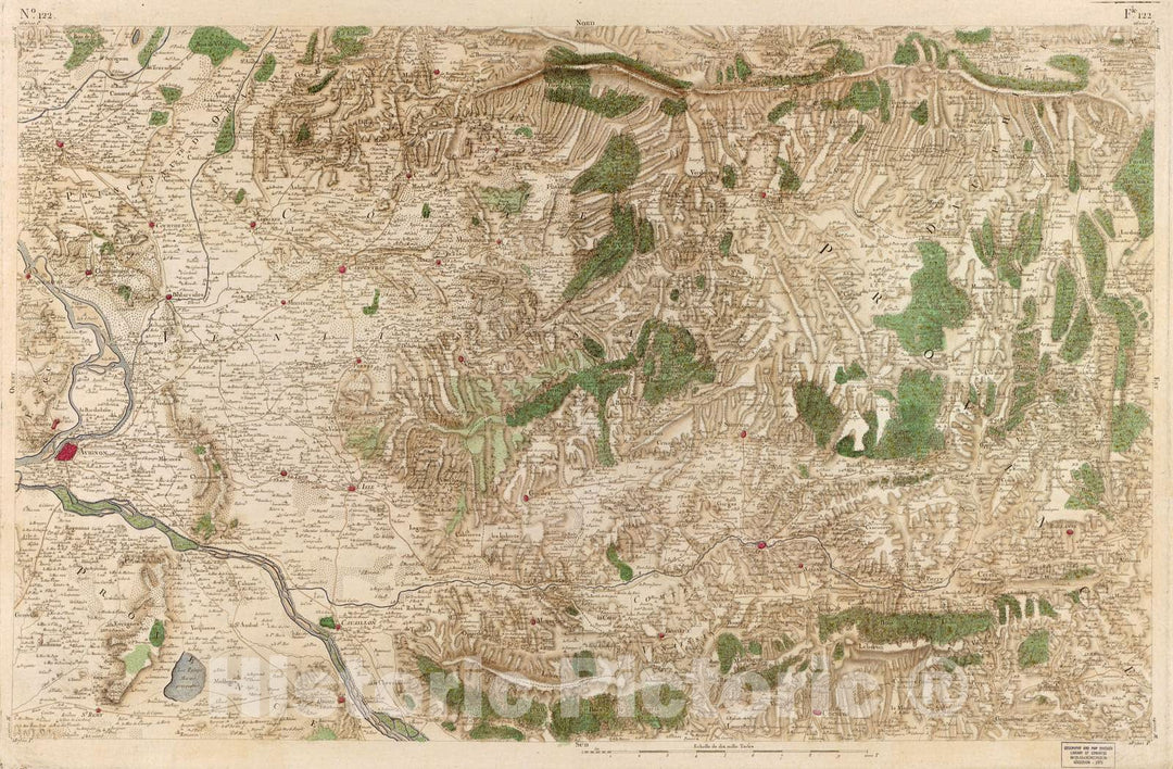 Historic 1756 Map - Carte de France - Image 127 of Copy 2