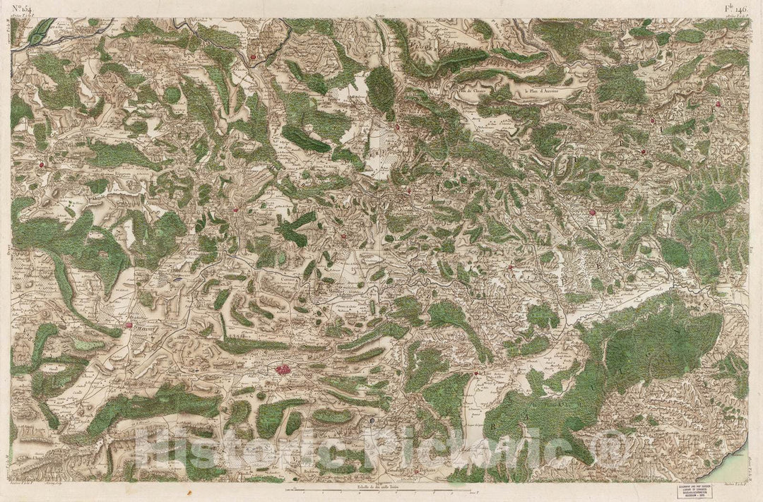 Historic 1756 Map - Carte de France - Image 160 of Copy 2