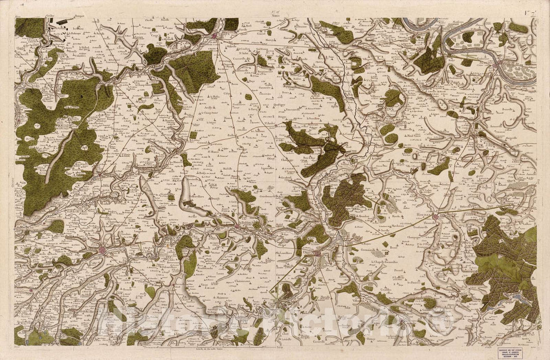 Historic 1756 Map - Carte de France - Image 27 of Copy 2