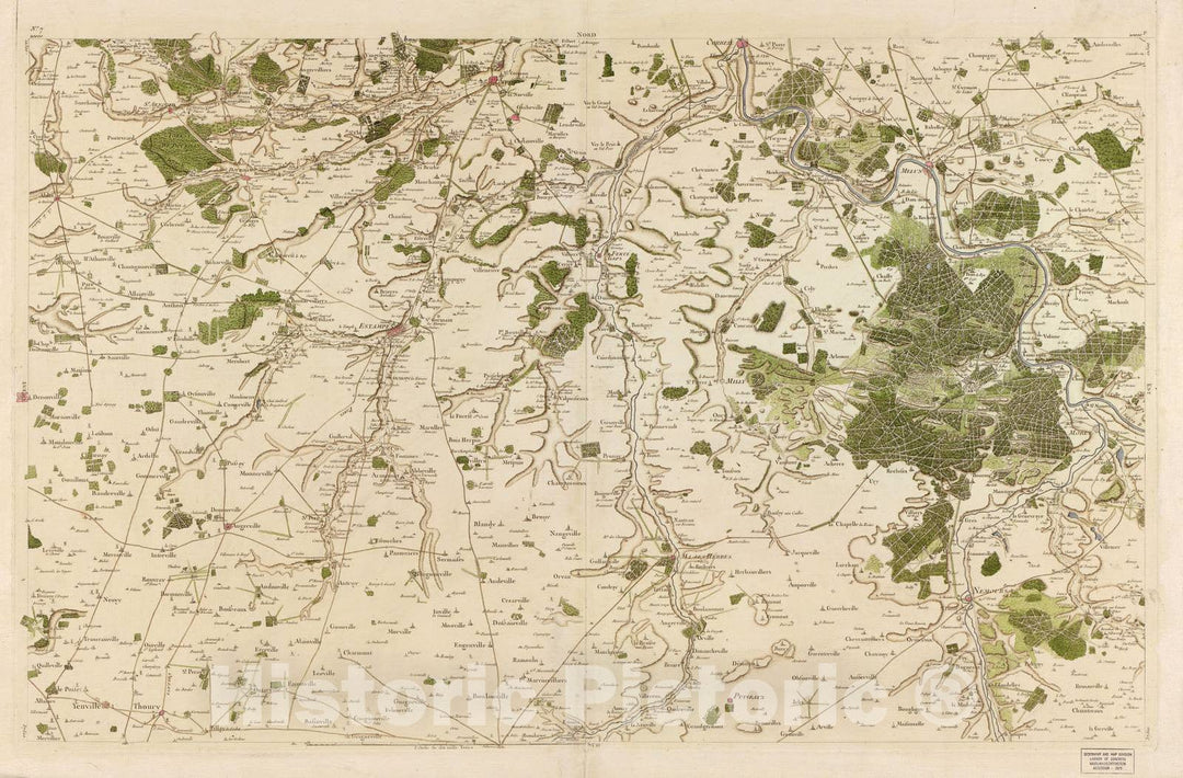 Historic 1756 Map - Carte de France - Image 7 of Copy 2