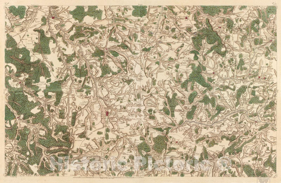 Historic 1756 Map - Carte de France - Image 118 of Copy 2