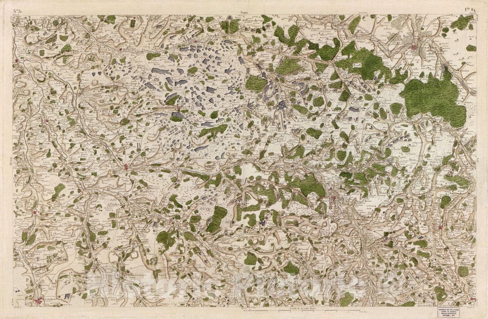 Historic 1756 Map - Carte de France - Image 32 of Copy 2