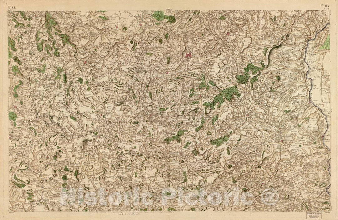 Historic 1756 Map - Carte de France - Image 91 of Copy 2