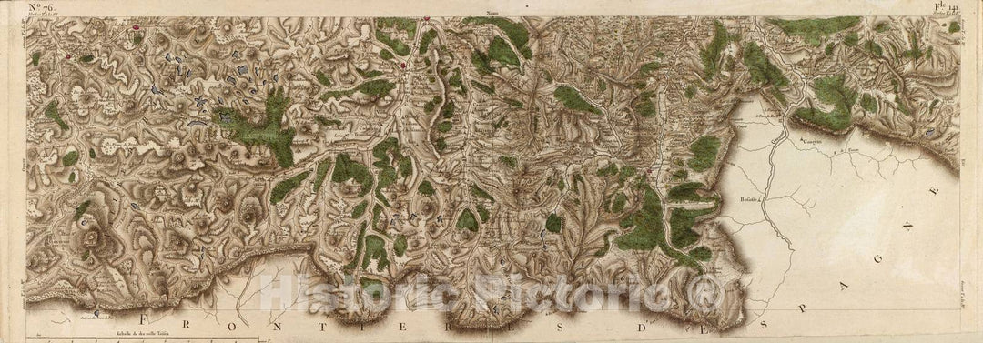 Historic 1756 Map - Carte de France - Image 79 of Copy 2