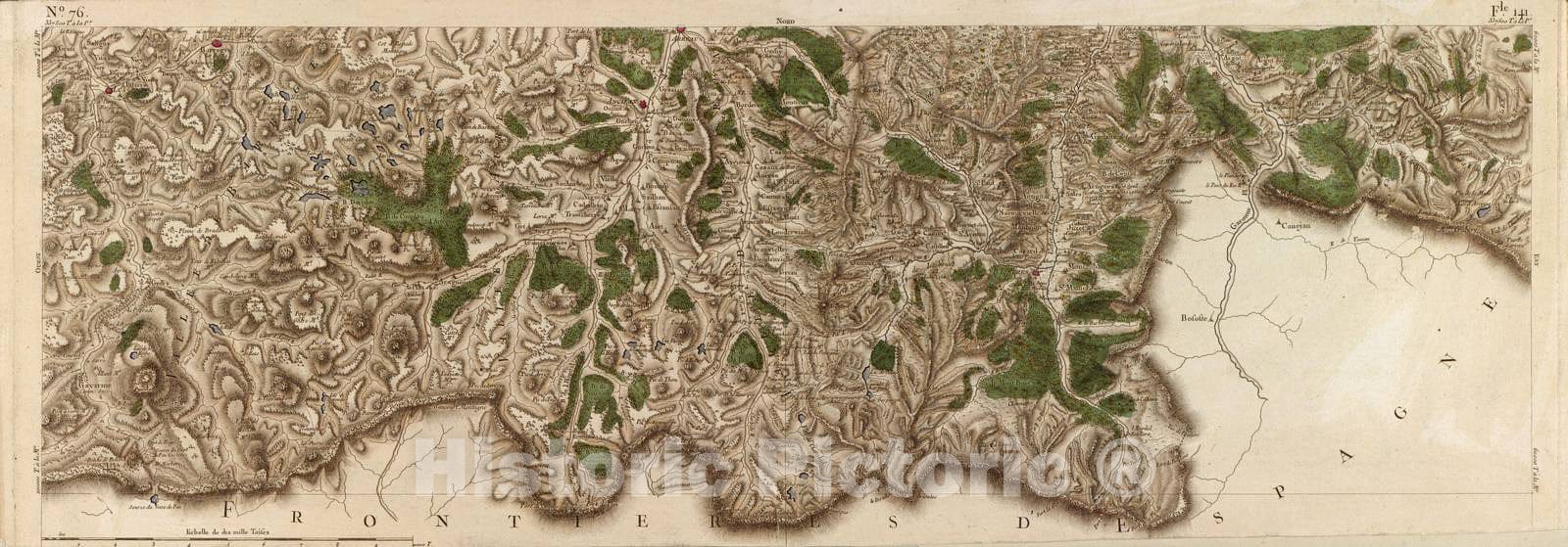 Historic 1756 Map - Carte de France - Image 79 of Copy 2
