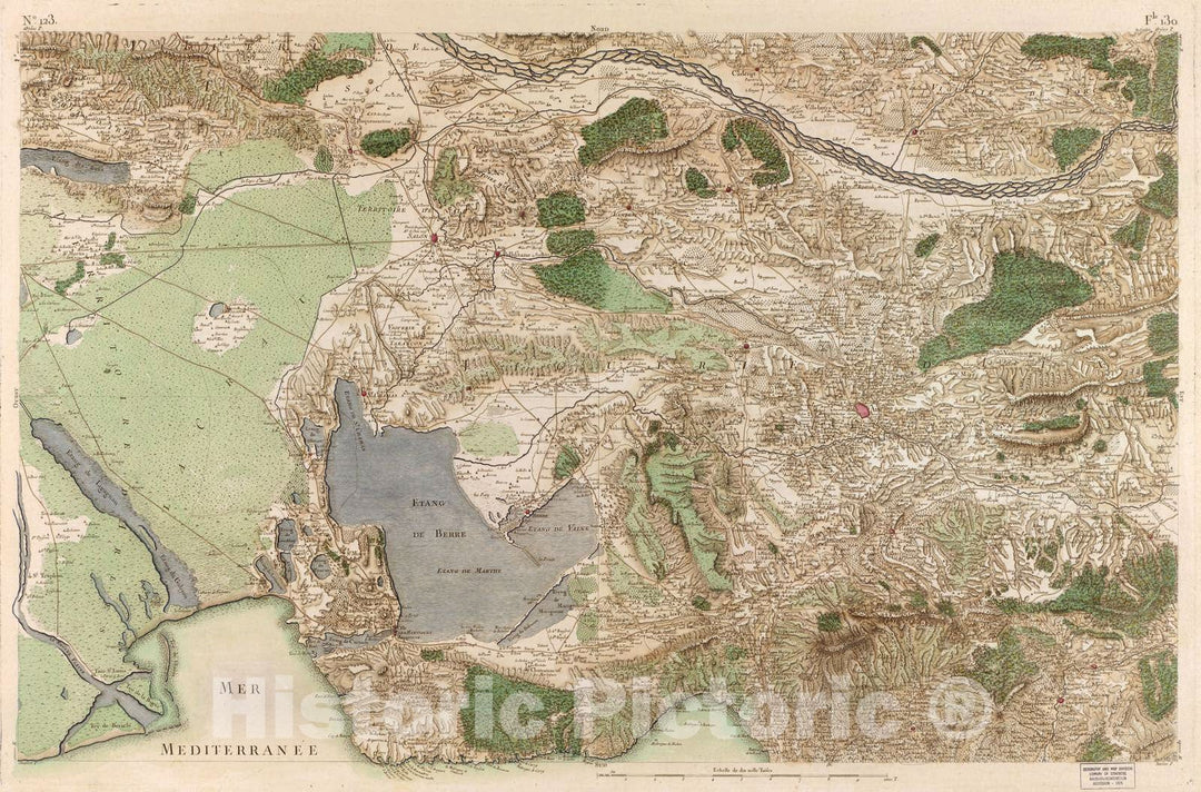 Historic 1756 Map - Carte de France - Image 128 of Copy 2