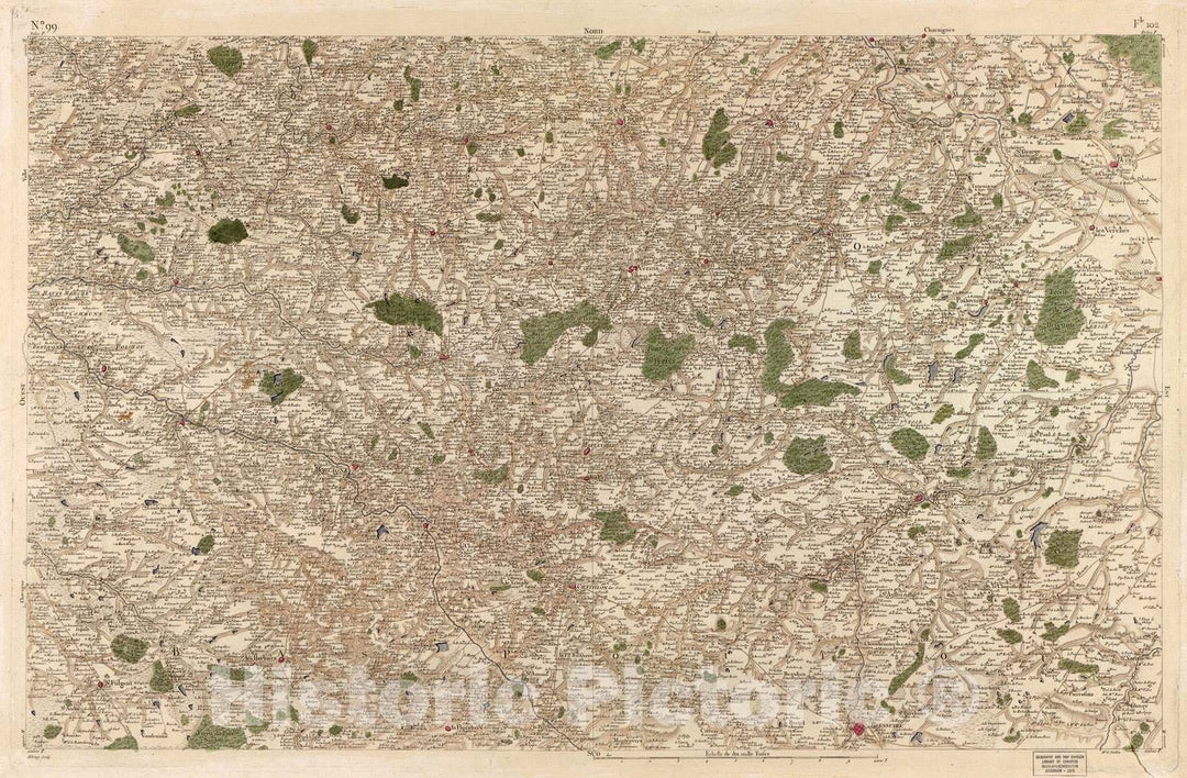 Historic 1756 Map - Carte de France - Image 102 of Copy 2