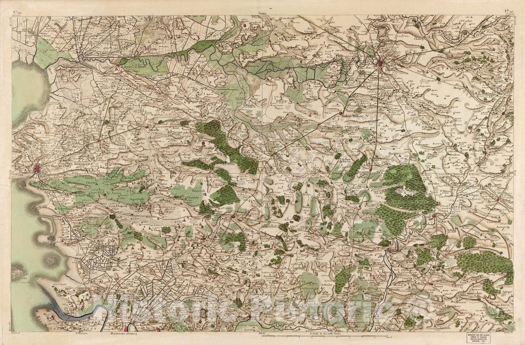 Historic 1756 Map - Carte de France - Image 104 of Copy 2