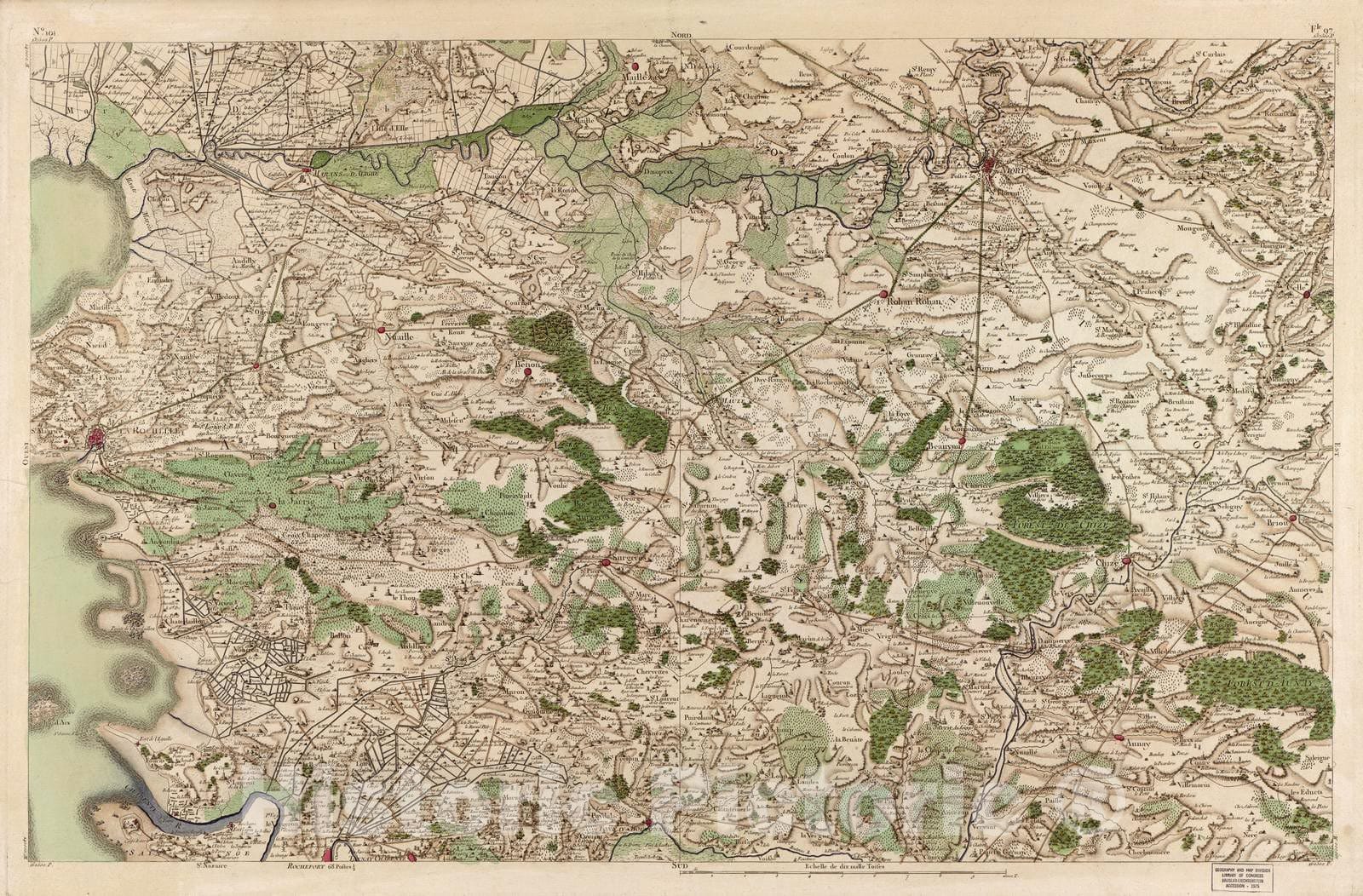 Historic 1756 Map - Carte de France - Image 104 of Copy 2