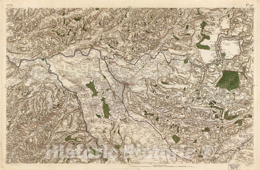 Historic 1756 Map - Carte de France - Image 38 of Copy 2