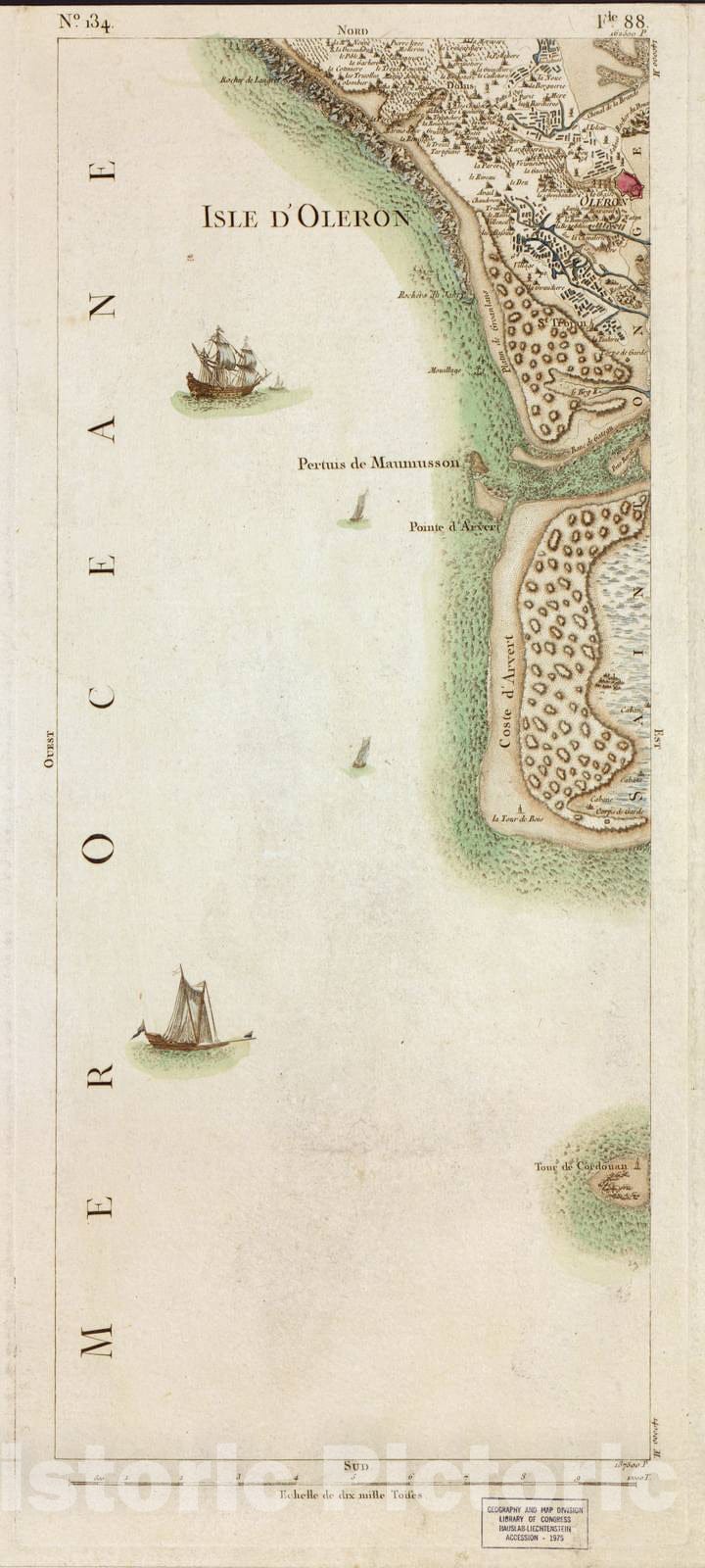 Historic 1756 Map - Carte de France - Image 139 of Copy 2