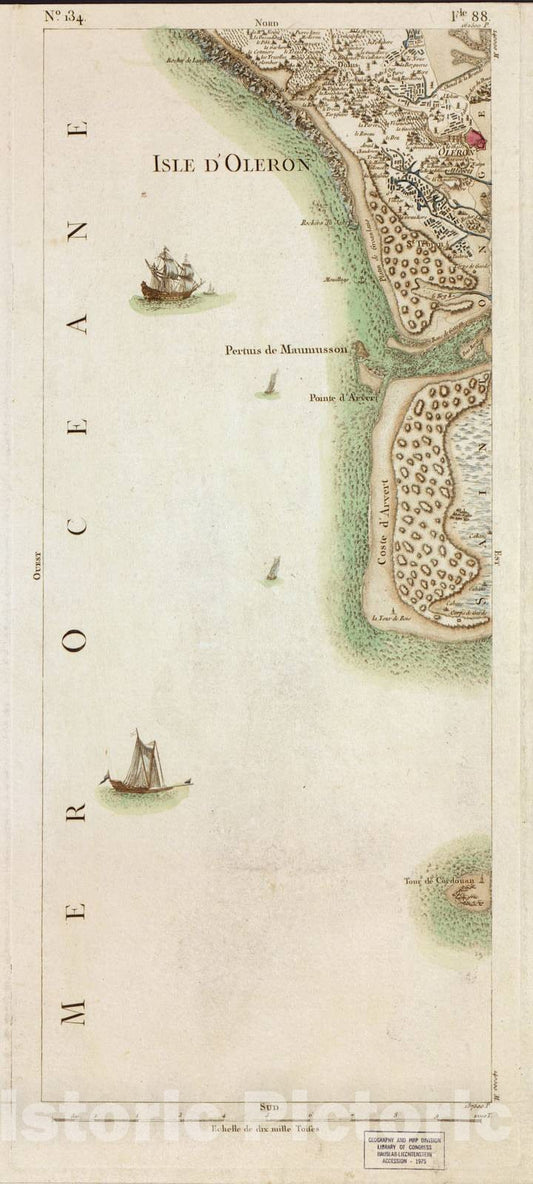 Historic 1756 Map - Carte de France - Image 139 of Copy 2
